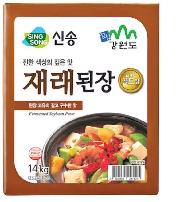 강원도 재래된장 14kg 업소용 대용량 까만된장, 1개