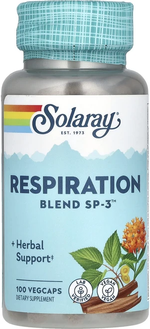 Solaray Respiration Blend SP-3 식물성 캡슐 100정, SolarayRespirationBlendSP3식물성캡, 1개 - 쿠팡
