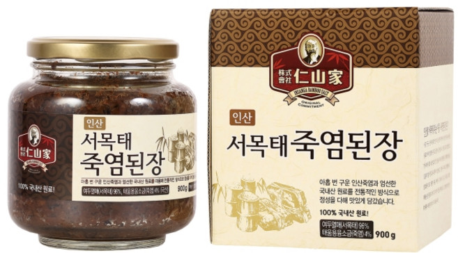 인산가 서목태 죽염된장 900g 인산 죽염, 1개