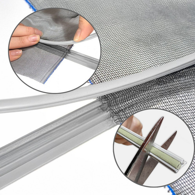 방충망 PVC 쫄대 폴리 나일론 모기장 고정 부착 1.5M