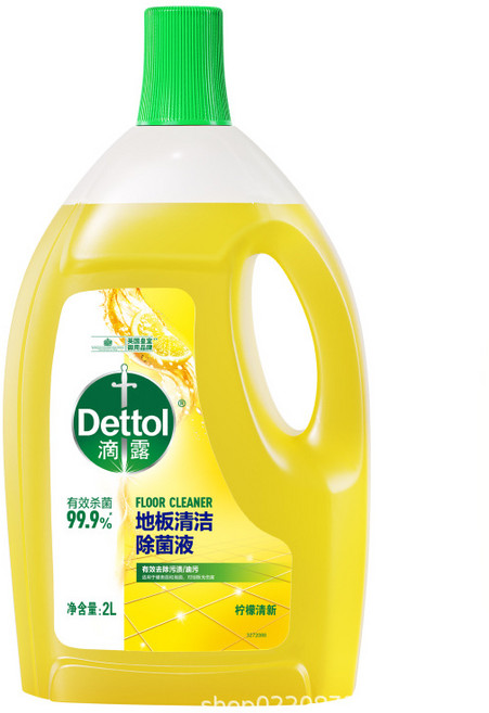 Dettol 滴露 地板清潔除菌液 99.9% 有效殺菌 檸檬清新, 1個, 2L