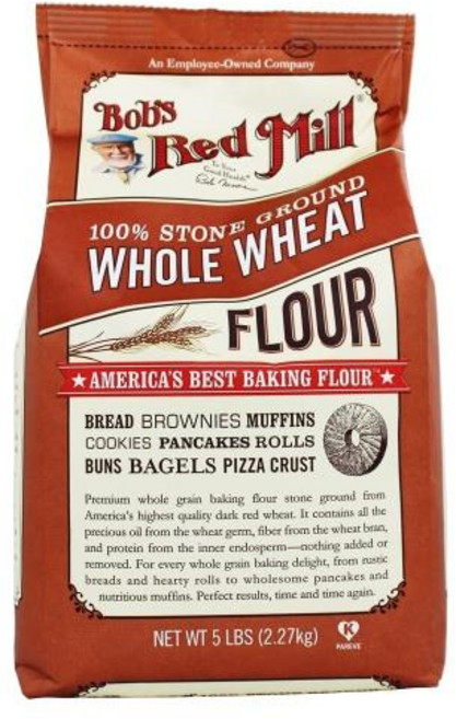 밥스 레드밀 통밀 밀가루 2.27kg Whole Wheat, 1개