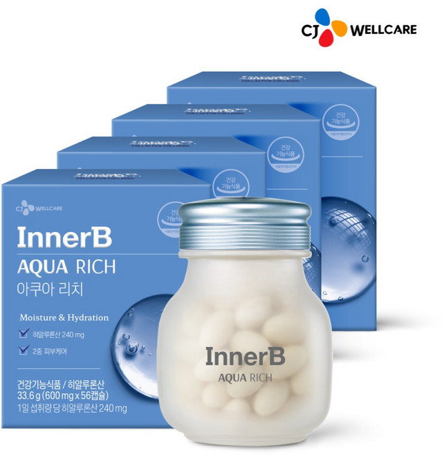 이너비 아쿠아리치 더블업 히알루론산, 56정, 4개