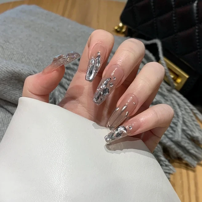 걸스코코 럭셔리 스톤 네일팁 셀프네일 인조손톱 화려한네일 모음전51종, 2개, NAIL-N502 - 쿠팡