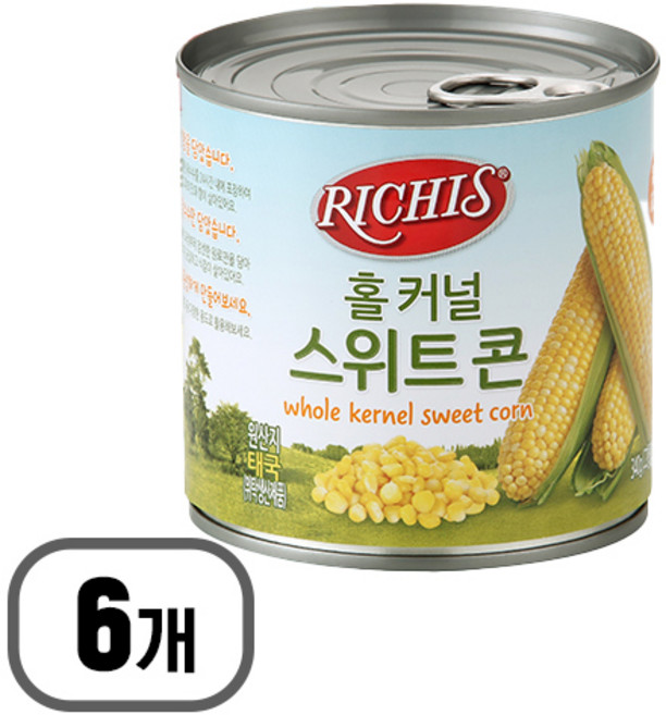 리치스 홀 커널 스위트 콘, 340g, 6개