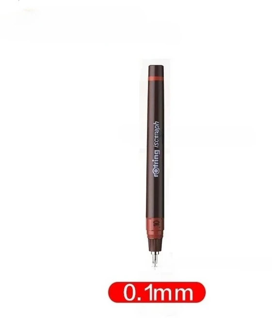 독일 로트링 오리지널 아이소그래프 시린지 펜 0.2/0.3mm 드로잉 전문가용 핸드 엔지니어 디자인 아트 학생, 16 0.1mm Pen