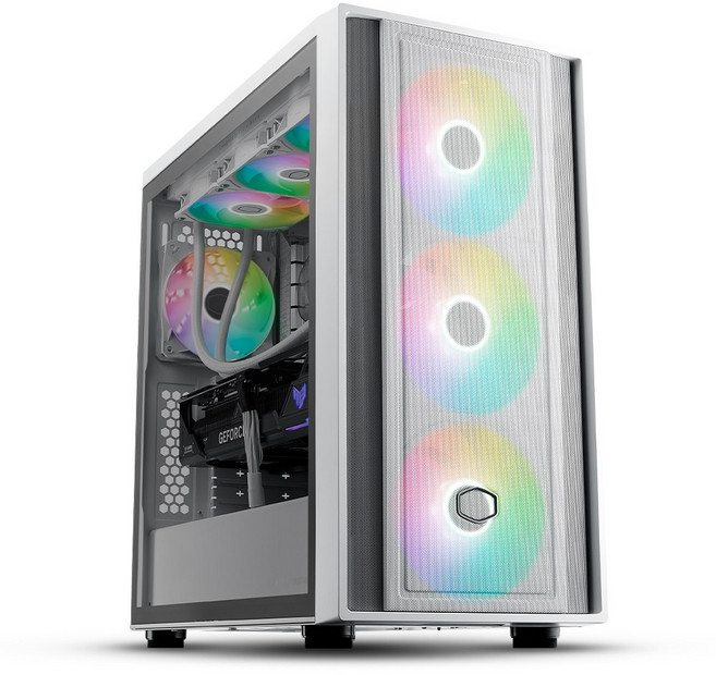 쿨러마스터 MASTERBOX 600 BTF 화이트 (미들타워), 1개