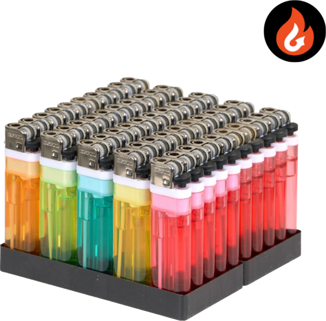 광고판촉용 투명 돌 라이터, 50개, 부싯돌 투명