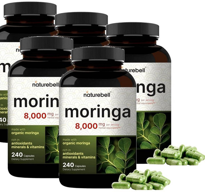 네이처벨 모링가 8000mg 캡슐 NatureBell Moringa, 240정, 5개