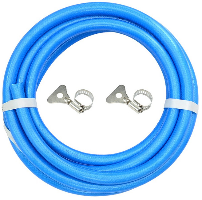 빅토리 무독성 청말랑호스 5M+스텐밴드 2개 포함/편사호스 목장호스 에어컨호스 수평호스 씽크호스 세탁기호스