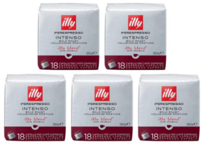 일리 캡슐 커피 국내 인텐소 18입x 5개 총90개 테온셀