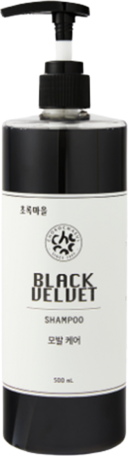 초록마을 블랙벨벳샴푸 500ml, 4개
