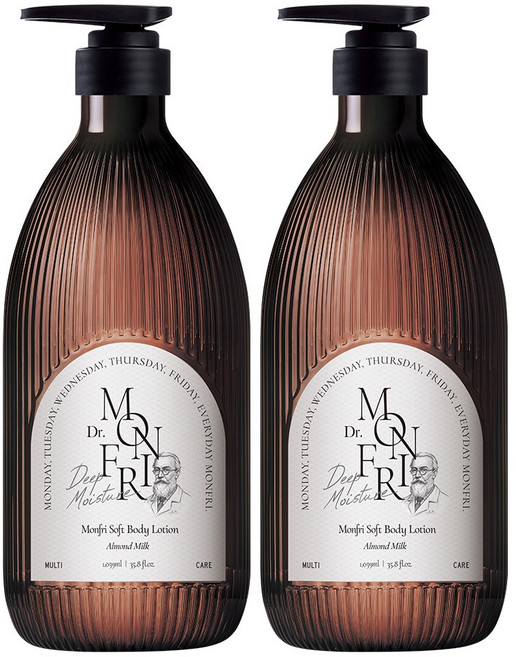 먼프리 대용량 황금 쿠푸아수씨 버터 고보습 유기농 오일 8종 바디로션 아몬드밀크향, 2개, 1.059L