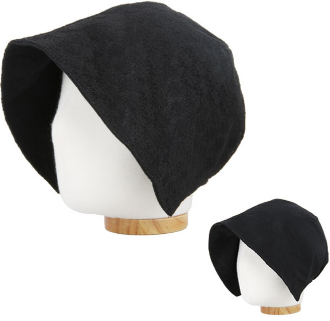 베이직엠 중년 여성 여름모자 리버시블 보넷 벙거지 한면 샾패턴 한면 무지