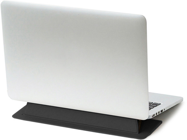 에르고미 플랫스탠드 휴대용 접이식 노트북 거치대 태블릿 스탠드, 나이트블랙