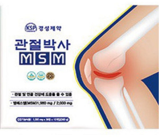 경성제약 관절박사 MSM 1000mg x 36정 1개 /원산지:국산, 36회분