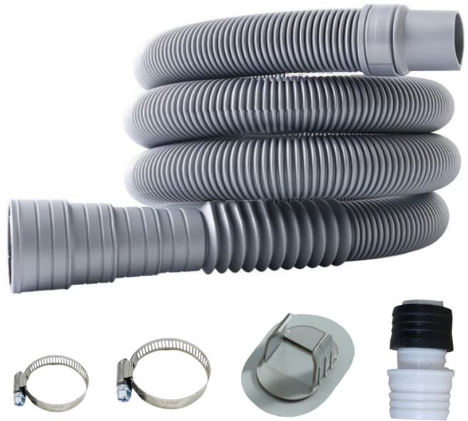 오스피셔스 범용 세탁기 배수 호스, 2m, 1개, UNI