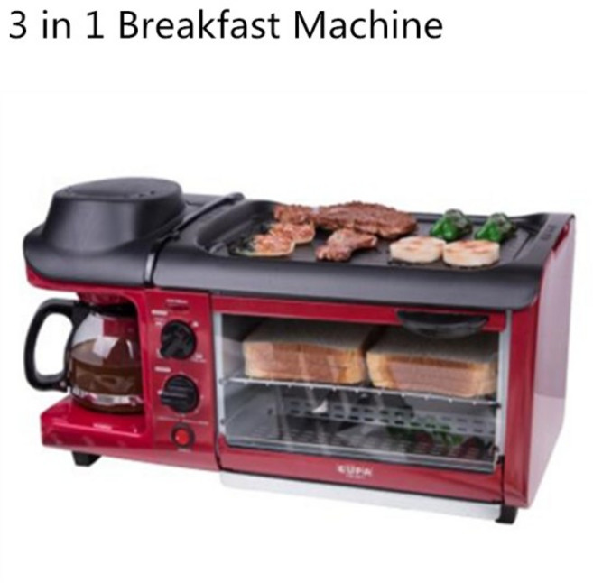 3in 1 아침식사 메이커 빵 토스터 고기 굽기/계란 프라이/커피 오븐, 03 영국