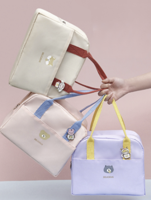 콩알만한게 데일리 보온 보냉백, 퍼플