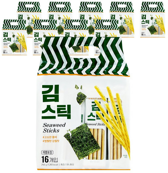키즈웰 김스틱 256g 1BOX (10개입), 10개