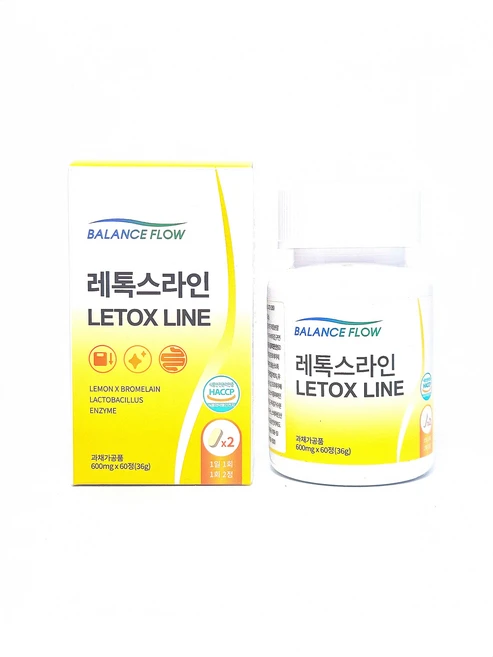 레톡스라인 600mg x 60정 - 쿠팡