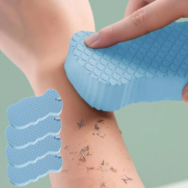 에이치패션 쓱싹 때펀지 매직 때밀이, 4개, 블루, 1개입