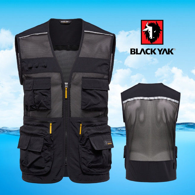 블랙야크 조끼 작업조끼 남자조끼 단체복 안전조끼