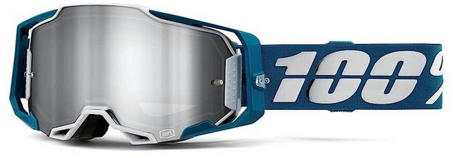 100% Armega 모토크로스 & 산악 자전거 고글 - MX 및 MTB 레이싱 보호 안경 (리갈 - 투명 렌즈)