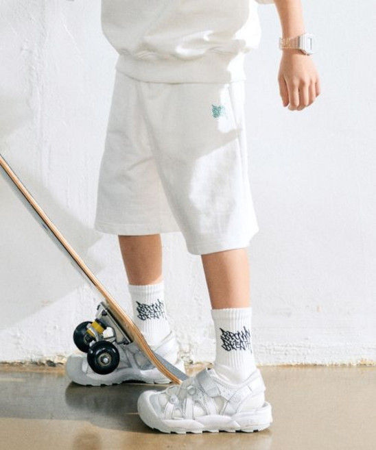 브라운브레스 KIDS brownbreathkids KIDS TAG COTTON SHORTS - CREAM
