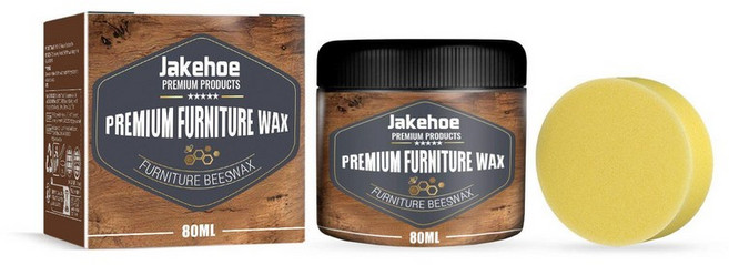 나무 목재 바닥 가구 왁스 코팅제 3개 세트 마감 광택 원목 관리 보호 스크래치방지 천연 벌, 80ml + 스폰지 [3개 세트], 1개