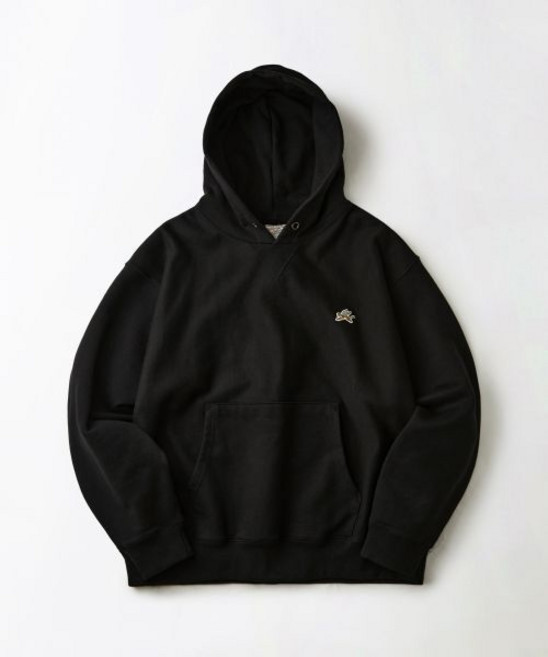 아웃스탠딩MIGHTY TIGER LOGO HOOD SWEATBLACK