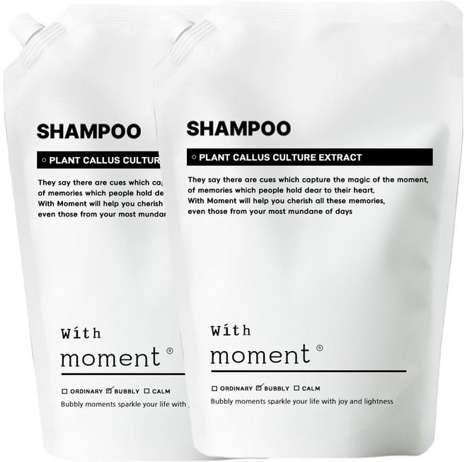 위드모먼트 샴푸 리필, 2개, 2L
