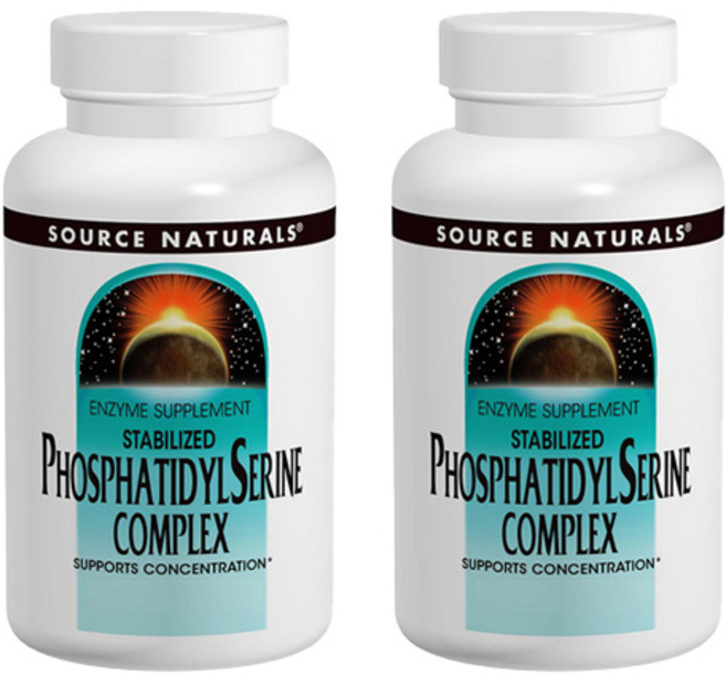 SOURCE NATURALS 磷脂醯絲胺酸綜合軟膠囊, 60顆, 2罐