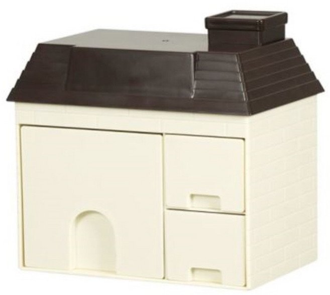 언니의추천 집모양 미니 수납함 미니 데스크정리 서랍장, 1개, 혼합