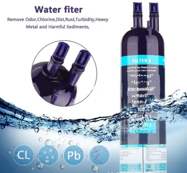 EveryDrop Filter3 4396841 Whilrpool Kenmore PUR 용 교체 냉장고 얼음 W10177635 1 개, 01 1PC, 1개