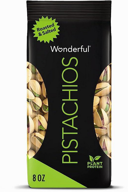 Wonderful Pistachios 껍질에 구운 견과류 소금에 절인 견과류 1.4L(48온스) 재밀봉 가능한 백 - 건강한 간식 단백질 스낵 식료품 저장실 스테이플, 1개