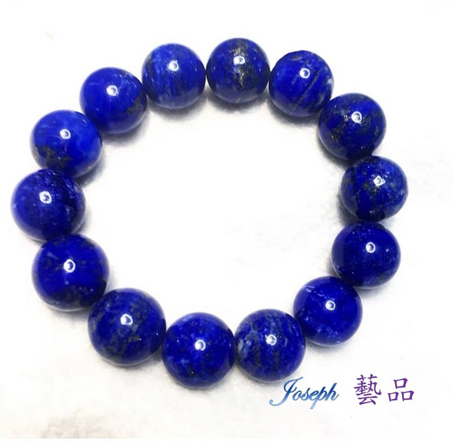 JOSEPH藝品 青金石手珠手串 少白少金 108顆 9mm 優雅飾品