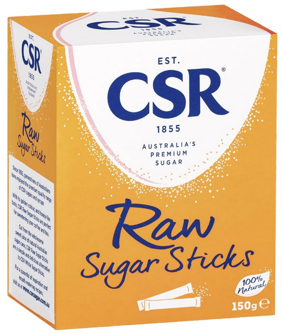호주 CSR 로우 슈가 설탕 스틱 50개입 Raw Sugar Sticks, 1개, 150g