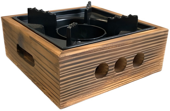 뉴비아 사각 우드 미니 화로 MWR-1616, 1개