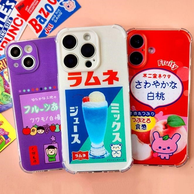 아이폰 13 14 15 16 프로 맥스 레트로st 디자인 클리어 투명 젤리 케이스