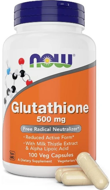 나우푸드 글루타치온 500mg 알파리포산 비건 GSH 100캡슐, 100정, 1개 - 쿠팡