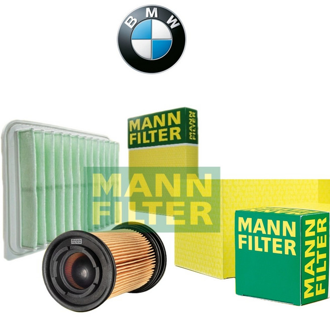 BMW X1 E84 18DX 만 MANN 에어오일 필터셋트, 20dX (B47), F48 (16년~현재), HEIDEL 에어필터 / HEIDEL 오일필터, 1개