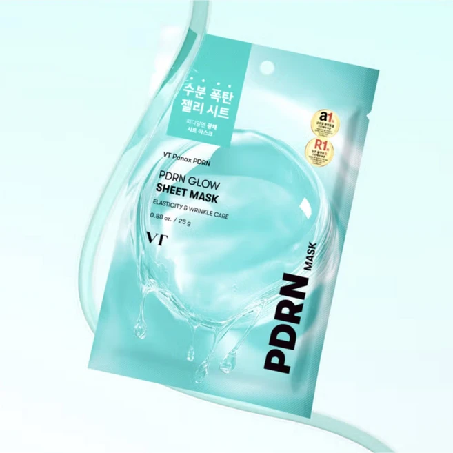 VT PDRN 광채시트마스크 1매 25 g, 5개, 1개입 - 쿠팡