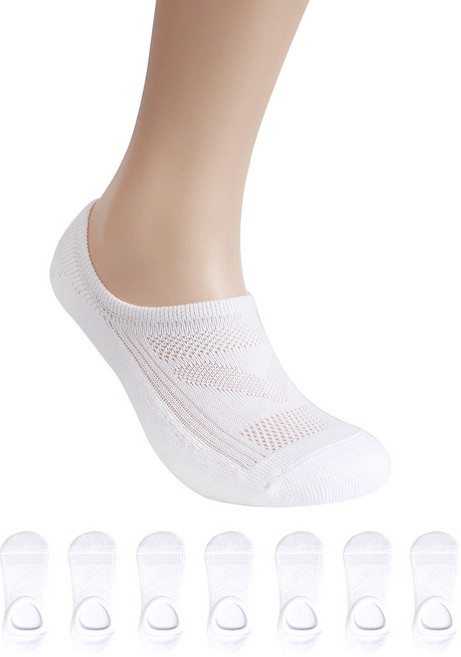 PRS 남 여 이중바닥 쿠션 스포츠 페이크삭스 덧신 양말 8켤레