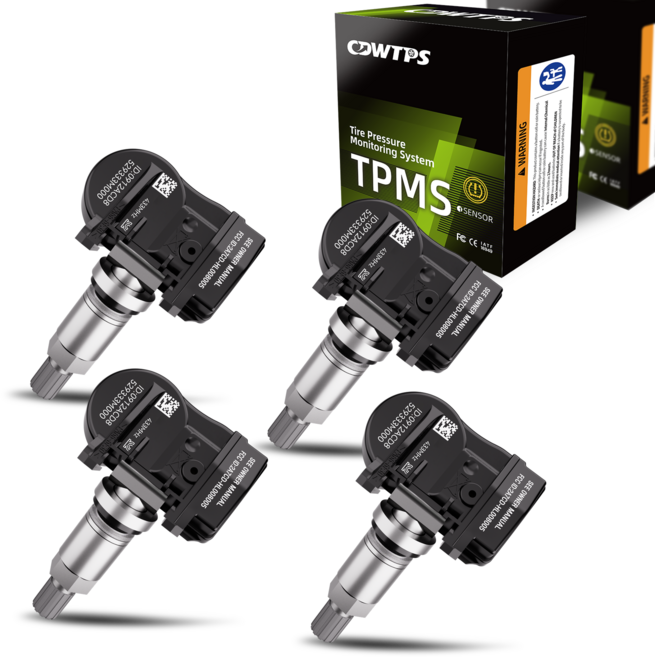 CDWTPS / TPMS 센서 / 기아 오피러스(K7 초기형) 전용 / 부품번호 529333M000, 검정, 4개