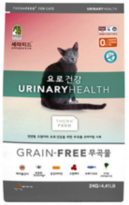 세라피드 고양이 그레인프리 기능성 사료, 유리너리+결석, 2kg, 2개
