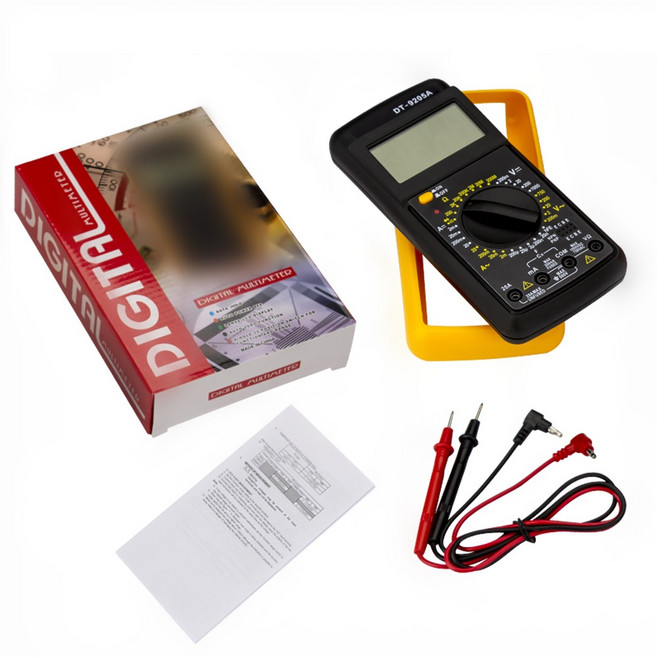 DT-9205A 手持式數字三用電錶 電壓電阻測量儀, 1個