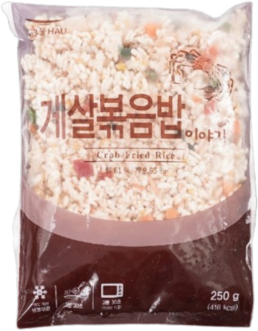 한우물 게살볶음밥, 250g, 4개