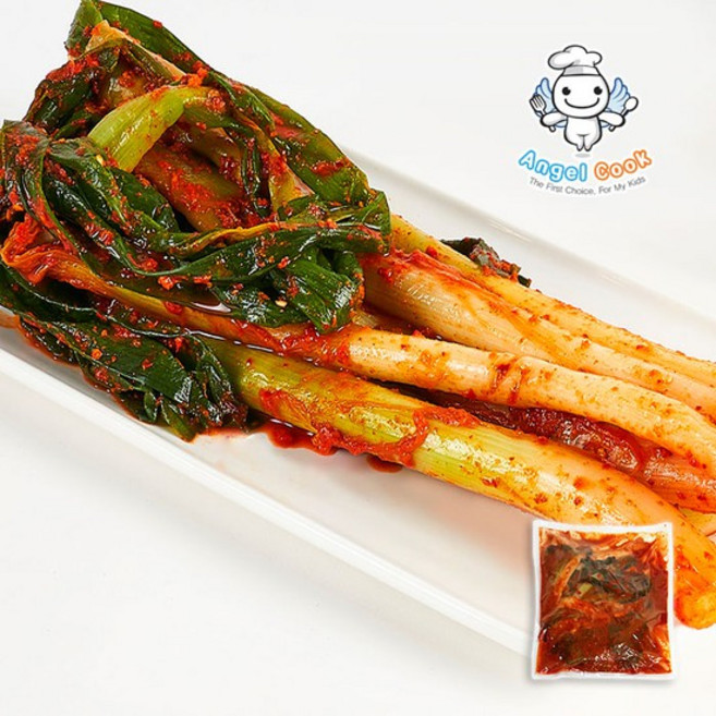 [엔젤쿡] 무배 깔끔한 남도의참맛 별미가 여수 돌산 갓김치 파김치 깍두기 알타리 총각김치 석박지 대파 갓물김치 동치미 깍치미 갓치미 대파피클 고들빼기, 2kg, 1개