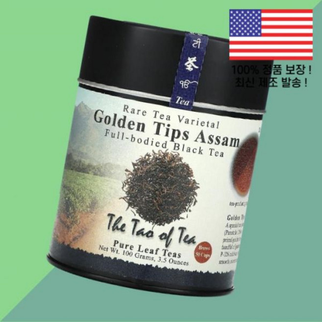 더 타오 오브 티 풀 바디 홍차 골든 팁스 아쌈 3.5온스 100g The Tao of Tea Full Bodied Black Golden Tips Assam 3.5oz, 1